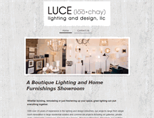 Tablet Screenshot of lucelighting.com